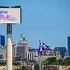 View of Philadelphia from Citizens Bank stadium, July 2009