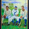 Spring Training Painting of Babe Ruth, Joe McCarthy, Lou Gehrig, Philadelphia Phillies Citizens Bank stadium, July 2009