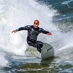 Daveland surfing at Pacific Beach photo