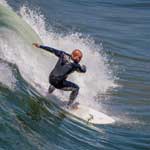 Daveland surfing at Pacific Beach photo