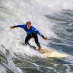 Daveland surfing at Pacific Beach photo