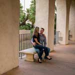 Daveland Bob and Renee engagement session photo at Balboa Park