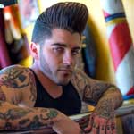 Daveland Robbie Bravo Bazzani at The El Rey Tattoo and Barber Shop photo