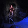 Skeleton in Pirates of the Caribbean attraction, January 2011