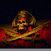 Jolly Roger in Disneyland Pirates of the Caribbean attraction photo, February 2013