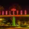 El Cajon Boulevard neon sign in North Park, San Diego, December 2017