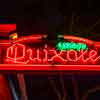 Quixote neon sign, Lafayette Hotel and Club, San Diego, August 2023
