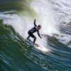 Surfing at Pacific Beach in San Diego, April 2014