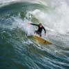 Surfing at Pacific Beach in San Diego, April 2014