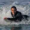 Surfing at Mission Beach in San Diego, November 2014