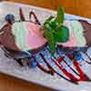 Spumoni ice cream, Il Posto restaurant, South Park neighborhood, San Diego, March 2024