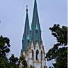 St. John's Cathedral in Lafayette Square in Savannah, Georgia photo, November 2012