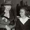 Eleanor Roosevelt and Shirley Temple on the set of Little Miss Broadway, June 1938