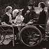 Shirley Temple and Judith Allen, Jane Withers, and Charles Sellon in Bright Eyes photo, 1934