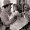 John Boles, Shirley Temple, and Karen Morley, The Littlest Rebel, 1935