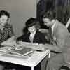 Shirley Temple with teacher Frances Klamt during filming of The Little Princess, 1939