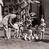 Jack Hays, Shirley Temple, and the cast of War Babies, 1932