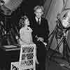 Shirley Temple and former child actor Francis Carpenter, during filming of Baby Take a Bow, May 1934