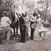 Bill Robinson, Willie Best, John Boles, Karen Morley, and Shirley Temple, The Littlest Rebel, 1935