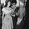 Shirley Temple and shipyard workers Vera Haverfield and Myrtle Lee Richardson, California Shipbuilding Corporation, June 1943