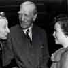 Charlotte Greenwood, C. Aubrey Smith, and Shirley Temple at 20th Century-Fox for "Mr. Belvedere Goes To College," November 1948