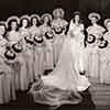 Shirley Temple wedding with bridal party, September 19, 1945