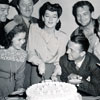 Shirley Temple Visit to Columbia Studios, June 4, 1942, with Rosalind Russell