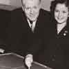 Nelson Eddy and Shirley Temple for their radio broadcast of the Blue Bird, December 24, 1939