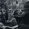 Shirley Temple and Franchot Tone on the set of Honeymoon, 1946