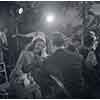 Shirley Temple and Franchot Tone on the set of Honeymoon, 1946