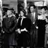 Jack Oakie, Kathleen Howard, Arleen Whelan, George Montgomery, Charlotte Greenwood, and Shirley Temple in Young People, 1940