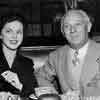 Shirley Temple with her dad at the Brown Derby, April 1951