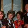 George Burns, Shelley Winters, Shirley Temple, and John Wayne at Beverly Wilshire Hotel for Golden Apple Awards, December 1976