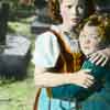Shirley Temple in The Blue Bird 1940 with Johnny Russell from an original hand tinted 1941 glass slide