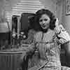 Shirley Temple at her dressing table