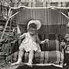 Shirley Temple's daughter Linda Susan at home, 1950