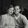 Shirley Temple and John Agar at home on Rockingham, 1946