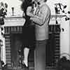 Shirley Temple and John Agar at home on Rockingham, 1946