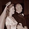 Shirley Temple and John Agar wedding, September 19, 1945