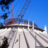 Disneyland Space Mountain construction photo, July 1976