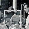 Tippi Hedren and Sean Connery on set for the 1964 Alfred Hitchcock movie Marnie