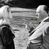 Tippi Hedren and Alfred Hitchcock photo from the 1964 Alfred Hitchcock movie Marnie