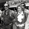 Pierre Trudeau at Tomorrowland with Disneyland Ambassador Susan Donald, April 1977