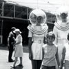 Disneyland Tomorrowland Spaceman and Spacegirl photo, date unknown