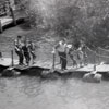 Tom Sawyer Island Suspension and Pontoon Bridge, 1950s