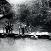 Tom Sawyer Island Suspension and Pontoon Bridge, 1950s
