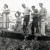 Disneyland Tom Sawyer Island Suspension Bridge August 1957