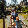 Disneyland Tom Sawyer Island Suspension Bridge, September 1957