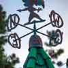 Disneyland Toontown, Miss Gadget Hackwrench on the roof of Gadget’s Go Coaster loading area, May 2015