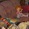 Shirley Temple doll in Tower of Terror Hotel lobby, March 2008